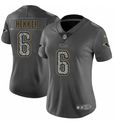 Women's Nike Los Angeles Rams #6 Johnny Hekker Gray Static Vapor Untouchable Limited NFL Jersey