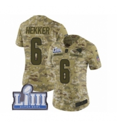Women's Nike Los Angeles Rams #6 Johnny Hekker Limited Camo 2018 Salute to Service Super Bowl LIII Bound NFL Jersey