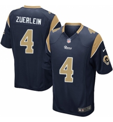 Men's Nike Los Angeles Rams #4 Greg Zuerlein Game Navy Blue Team Color NFL Jersey