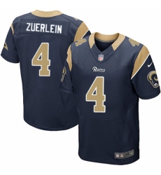 Men's Nike Los Angeles Rams #4 Greg Zuerlein Navy Blue Team Color Vapor Untouchable Elite Player NFL Jersey
