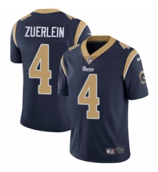 Men's Nike Los Angeles Rams #4 Greg Zuerlein Navy Blue Team Color Vapor Untouchable Limited Player NFL Jersey