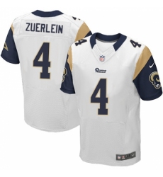 Men's Nike Los Angeles Rams #4 Greg Zuerlein White Vapor Untouchable Elite Player NFL Jersey