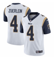 Men's Nike Los Angeles Rams #4 Greg Zuerlein White Vapor Untouchable Limited Player NFL Jersey