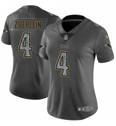 Women's Nike Los Angeles Rams #4 Greg Zuerlein Gray Static Vapor Untouchable Limited NFL Jersey