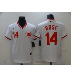 Men's Nike Cincinnati Reds #14 Pete Rose White Jersey