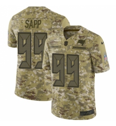 Men's Nike Tampa Bay Buccaneers #99 Warren Sapp Limited Camo 2018 Salute to Service NFL Jersey