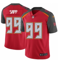 Men's Nike Tampa Bay Buccaneers #99 Warren Sapp Red Team Color Vapor Untouchable Limited Player NFL Jersey