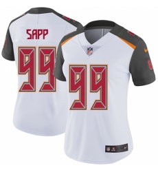 Women's Nike Tampa Bay Buccaneers #99 Warren Sapp White Vapor Untouchable Limited Player NFL Jersey