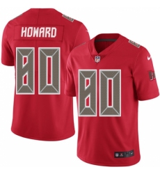 Men's Nike Tampa Bay Buccaneers #80 O. J. Howard Limited Red Rush Vapor Untouchable NFL Jersey