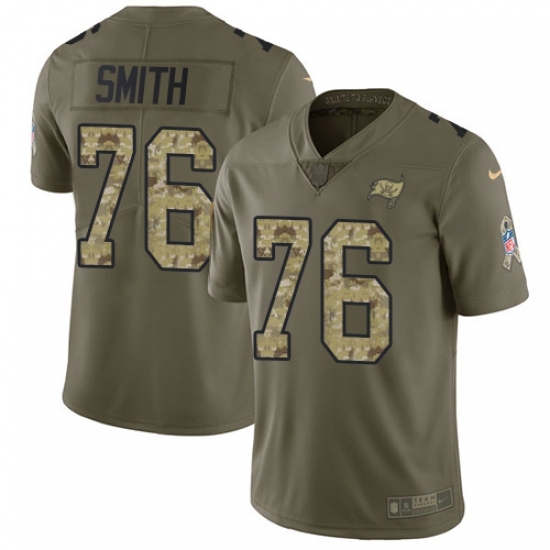 Men's Nike Tampa Bay Buccaneers #76 Donovan Smith Limited Olive/Camo 2017 Salute to Service NFL Jersey Men's Nike Tampa Bay Buccaneers #76 Donovan Smith Limited Olive/Camo 2017 Salute to Service NFL Jersey