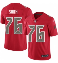 Men's Nike Tampa Bay Buccaneers #76 Donovan Smith Limited Red Rush Vapor Untouchable NFL Jersey