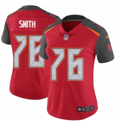 Women's Nike Tampa Bay Buccaneers #76 Donovan Smith Red Team Color Vapor Untouchable Limited Player NFL Jersey