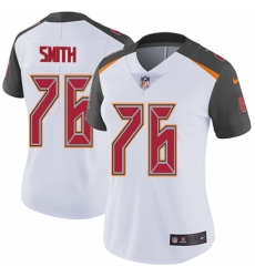 Women's Nike Tampa Bay Buccaneers #76 Donovan Smith White Vapor Untouchable Limited Player NFL Jersey