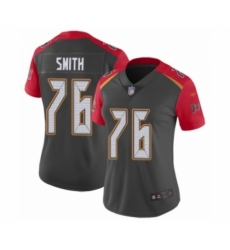 Women's Tampa Bay Buccaneers #76 Donovan Smith Limited Gray Inverted Legend Football Jersey