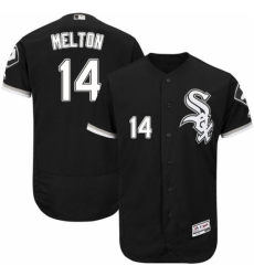 Men's Majestic Chicago White Sox #14 Bill Melton Black Flexbase Authentic Collection MLB Jersey