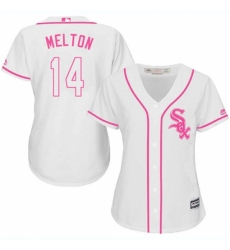 Women's Majestic Chicago White Sox #14 Bill Melton Replica White Fashion Cool Base MLB Jersey