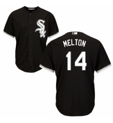 Youth Majestic Chicago White Sox #14 Bill Melton Replica Black Alternate Home Cool Base MLB Jersey