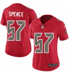 Women's Nike Tampa Bay Buccaneers #57 Noah Spence Limited Red Rush Vapor Untouchable NFL Jersey