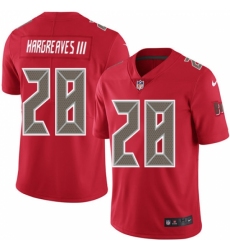 Men's Nike Tampa Bay Buccaneers #28 Vernon Hargreaves III Limited Red Rush Vapor Untouchable NFL Jersey
