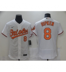 Men's Baltimore Orioles #8 Cal Ripken Nike White Authentic 2020 Home Jersey