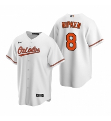 Men's Nike Baltimore Orioles #8 Cal Ripken Jr. White Home Stitched Baseball Jersey