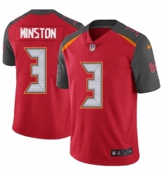 Youth Nike Tampa Bay Buccaneers #3 Jameis Winston Red Team Color Vapor Untouchable Limited Player NFL Jersey
