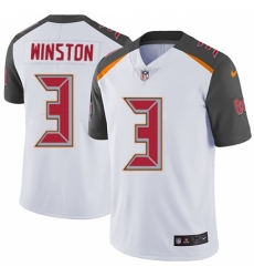 Youth Nike Tampa Bay Buccaneers #3 Jameis Winston White Vapor Untouchable Limited Player NFL Jersey