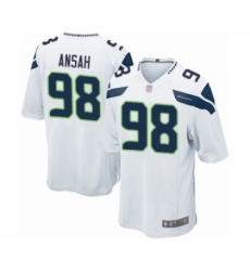 Men's Seattle Seahawks #98 Ezekiel Ansah Game White Football Jersey