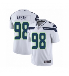 Men's Seattle Seahawks #98 Ezekiel Ansah White Vapor Untouchable Limited Player Football Jersey