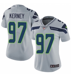 Women's Nike Seattle Seahawks #97 Patrick Kerney Grey Alternate Vapor Untouchable Limited Player NFL Jersey