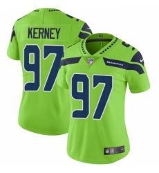 Women's Nike Seattle Seahawks #97 Patrick Kerney Limited Green Rush Vapor Untouchable NFL Jersey