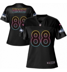 Women's Nike Seattle Seahawks #88 Will Dissly Game Black Fashion NFL Jersey