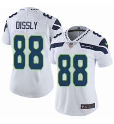 Women's Nike Seattle Seahawks #88 Will Dissly White Vapor Untouchable Limited Player NFL Jersey