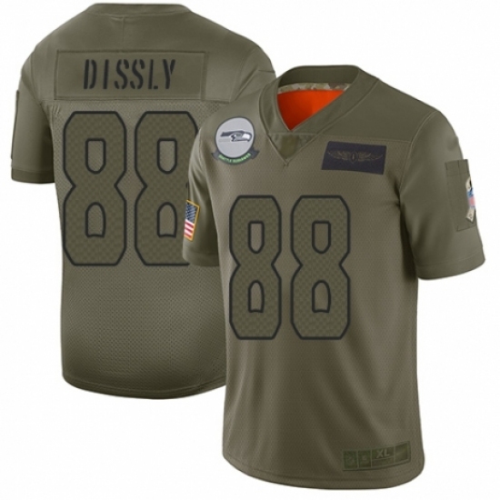 Women's Seattle Seahawks #88 Will Dissly Limited Camo 2019 Salute to Service Football Jersey Women's Seattle Seahawks #88 Will Dissly Limited Camo 2019 Salute to Service Football Jersey