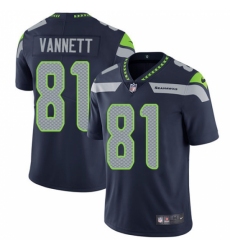 Youth Nike Seattle Seahawks #81 Nick Vannett Steel Blue Team Color Vapor Untouchable Limited Player NFL Jersey
