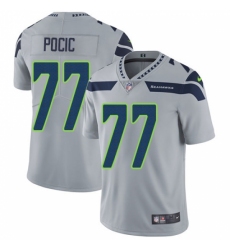 Youth Nike Seattle Seahawks #77 Ethan Pocic Grey Alternate Vapor Untouchable Limited Player NFL Jersey
