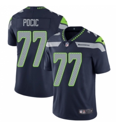 Youth Nike Seattle Seahawks #77 Ethan Pocic Navy Blue Team Color Vapor Untouchable Limited Player NFL Jersey