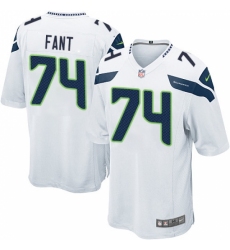 Men's Nike Seattle Seahawks #74 George Fant Game White NFL Jersey