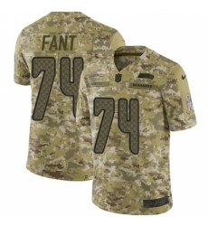 Men's Nike Seattle Seahawks #74 George Fant Limited Camo 2018 Salute to Service NFL Jersey