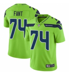 Men's Nike Seattle Seahawks #74 George Fant Limited Green Rush Vapor Untouchable NFL Jersey