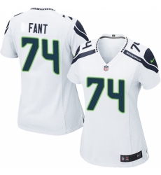 Women's Nike Seattle Seahawks #74 George Fant Game White NFL Jersey