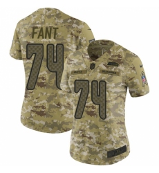 Women's Nike Seattle Seahawks #74 George Fant Limited Camo 2018 Salute to Service NFL Jersey