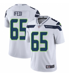 Youth Nike Seattle Seahawks #65 Germain Ifedi White Vapor Untouchable Limited Player NFL Jersey