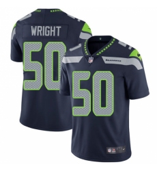 Men's Nike Seattle Seahawks #50 K.J. Wright Steel Blue Team Color Vapor Untouchable Limited Player NFL Jersey