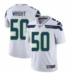Men's Nike Seattle Seahawks #50 K.J. Wright White Vapor Untouchable Limited Player NFL Jersey