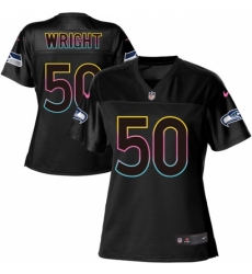 Women's Nike Seattle Seahawks #50 K.J. Wright Game Black Team Color NFL Jersey