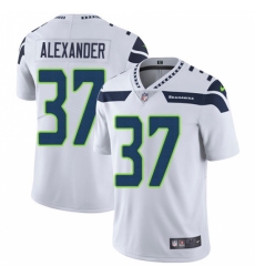 Men's Nike Seattle Seahawks #37 Shaun Alexander White Vapor Untouchable Limited Player NFL Jersey