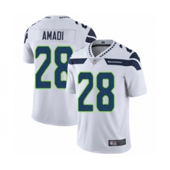 Men's Seattle Seahawks #28 Ugo Amadi White Vapor Untouchable Limited Player Football Jersey Men's Seattle Seahawks #28 Ugo Amadi White Vapor Untouchable Limited Player Football Jersey