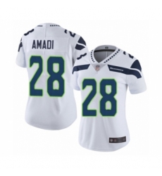 Women's Seattle Seahawks #28 Ugo Amadi White Vapor Untouchable Limited Player Football Jersey