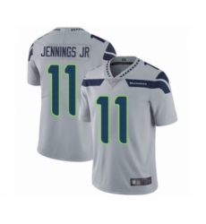 Men's Seattle Seahawks #11 Gary Jennings Jr. Grey Alternate Vapor Untouchable Limited Player Football Jersey